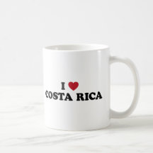 I Love Costa Rica Coffee Mugs