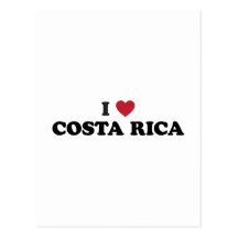 I Love Costa Rica Post Card