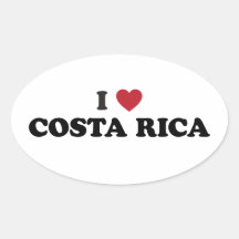 I Love Costa Rica Sticker