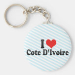 I Love Cote D'Ivoire Key Chain