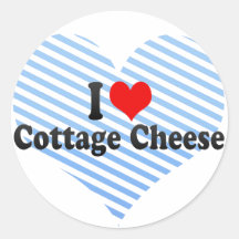 I Love Cottage Cheese Stickers