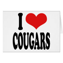 I Love Cougars Card