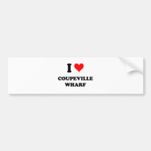 I Love Coupeville Wharf Bumper Stickers