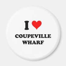 I Love Coupeville Wharf Fridge Magnets