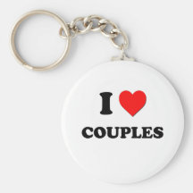 I love Couples Key Chains
