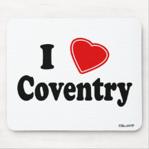 I Love Coventry Mousepad
