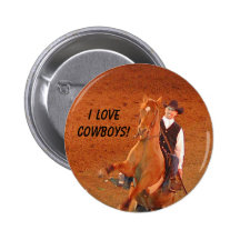 I LOVE COWBOYS! - button