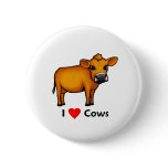 I love Cows buttons