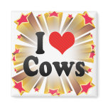 I Love Cows Refrigerator Magnet
