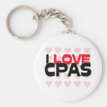 I LOVE CPAS KEY CHAIN