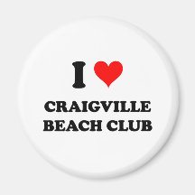 I Love Craigville Beach Club Magnet