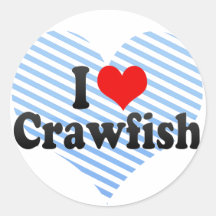 I Love Crawfish Sticker