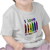 I Love Crayons Infants T-shirt