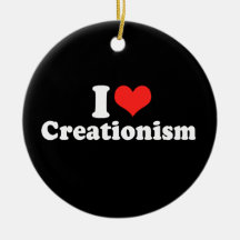 I LOVE CREATIONISM.png Christmas Ornaments