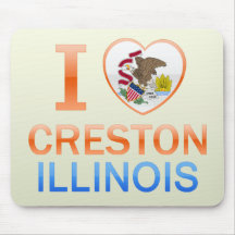 I Love Creston, IL Mousepad