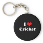 I Love Cricket Tshirt keychains