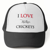 I Love Crickets Mesh Hat