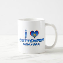 I love Crittenden, New York Coffee Mugs