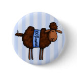 i love crochet pinback button