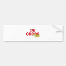 i love crocs bumper sticker