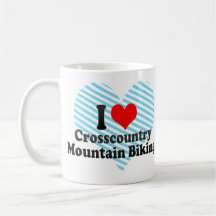 I love Crosscountry Mountain Biking Coffee Mugs
