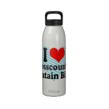 I love Crosscountry Mountain Biking Drinking Bottles