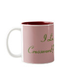 I Love Crossword Puzzles mugs