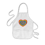 I love Crystal. I love you Crystal. Heart aprons