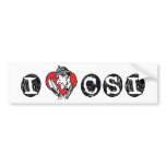 I Love CSI Bumper Sticker bumper stickers