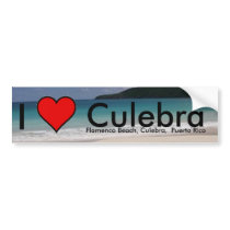 I Love Culebra island, PR Sticker Bumper Sticker