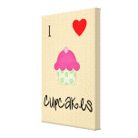 I love cupcakes gallery wrap canvas