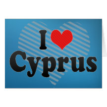 I Love Cyprus Greeting Cards