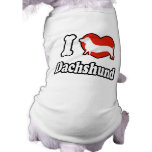 I Love Dachshund Pet clothing pet clothing