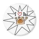 I love Dad bear magnets