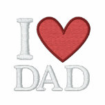 I Love  Dad Embroidered embroidered shirts