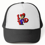 I Love Dad fathers day design hats