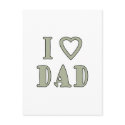 I Love Dad postcards