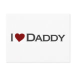 I love Daddy postcards