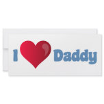 I Love Daddy rack cards