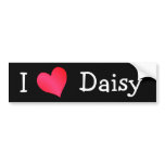 I Love Daisy bumper stickers