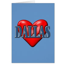 I love Dallas Texas Cards