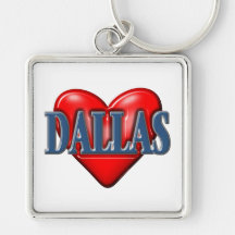 I love Dallas Texas Key Chains