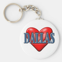 I love Dallas Texas Keychains