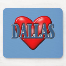 I love Dallas Texas Mousemats
