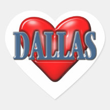 I love Dallas Texas Sticker