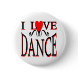 I Love Dance buttons