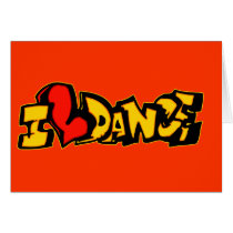 I Love Dance Cards