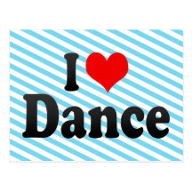 I love Dance Postcards