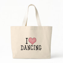 I Love Dancing Tote Bags