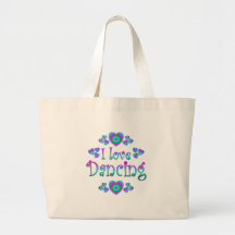 I Love Dancing Canvas Bags